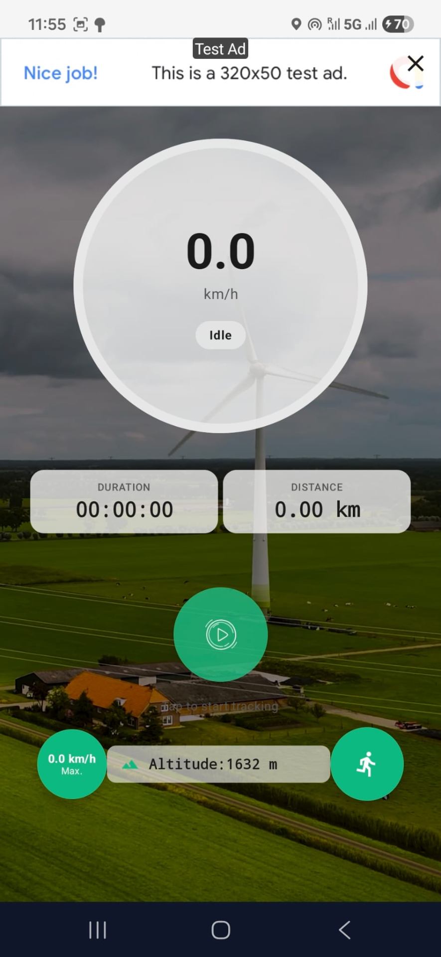 Tap to start tracking